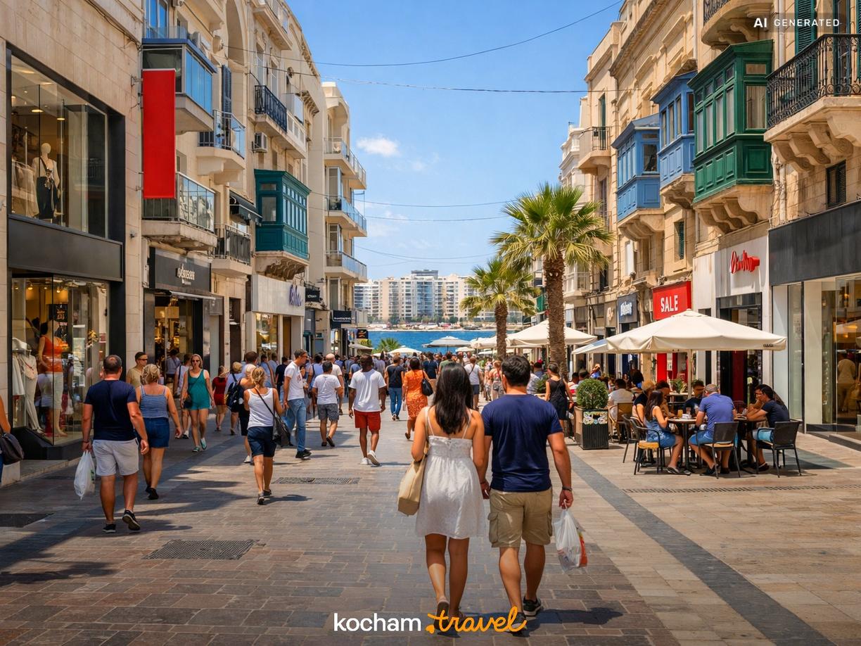 Sliema jako raj dla miłośników zakupów i życia miejskiego w Sliema