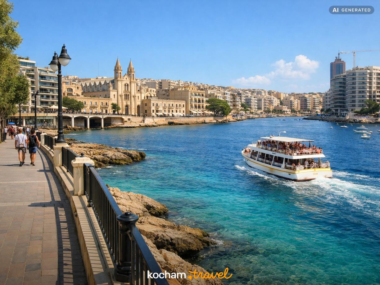 Rejsy wycieczkowe i malownicza trasa do St. Julian’s w Sliema
