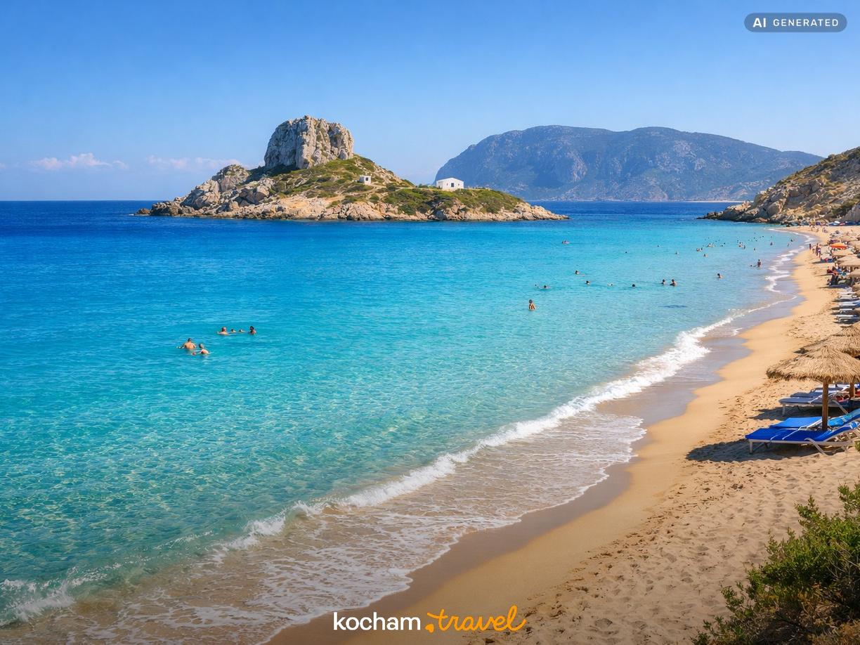 Paradise Beach – Rajska plaża w obiektywie w Kos