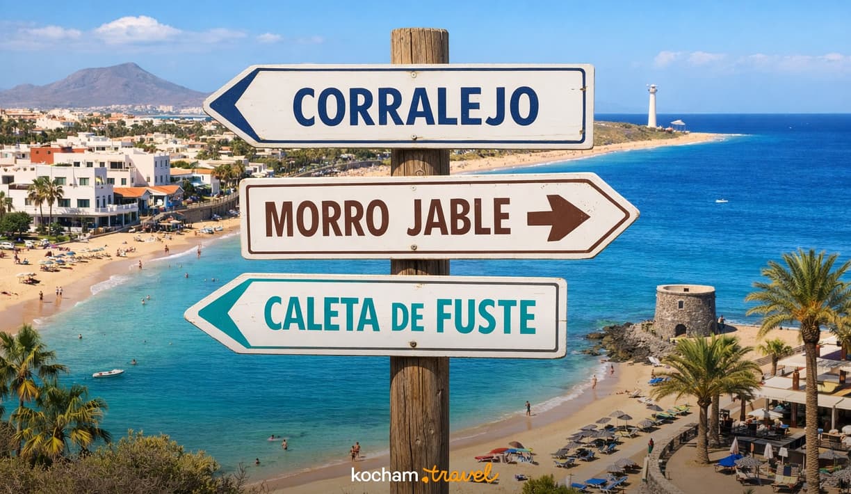 Ilustracja do tematu: Corralejo, Morro Jable czy Caleta de Fuste? Porównujemy kurorty i podpowiadamy, gdzie najlepiej zatrzymać się na Fuerteventurze.