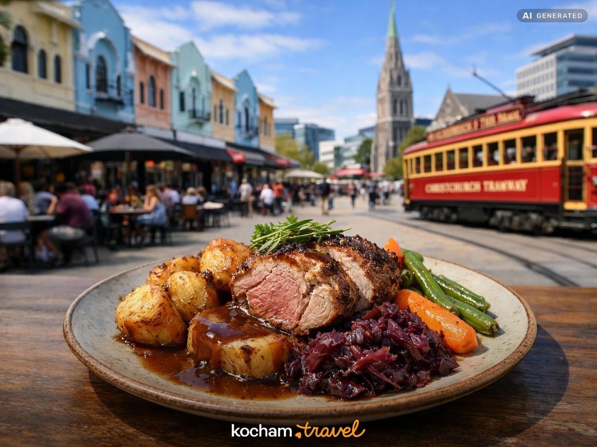 Lokalna kuchnia i tętniące życiem centrum w Christchurch