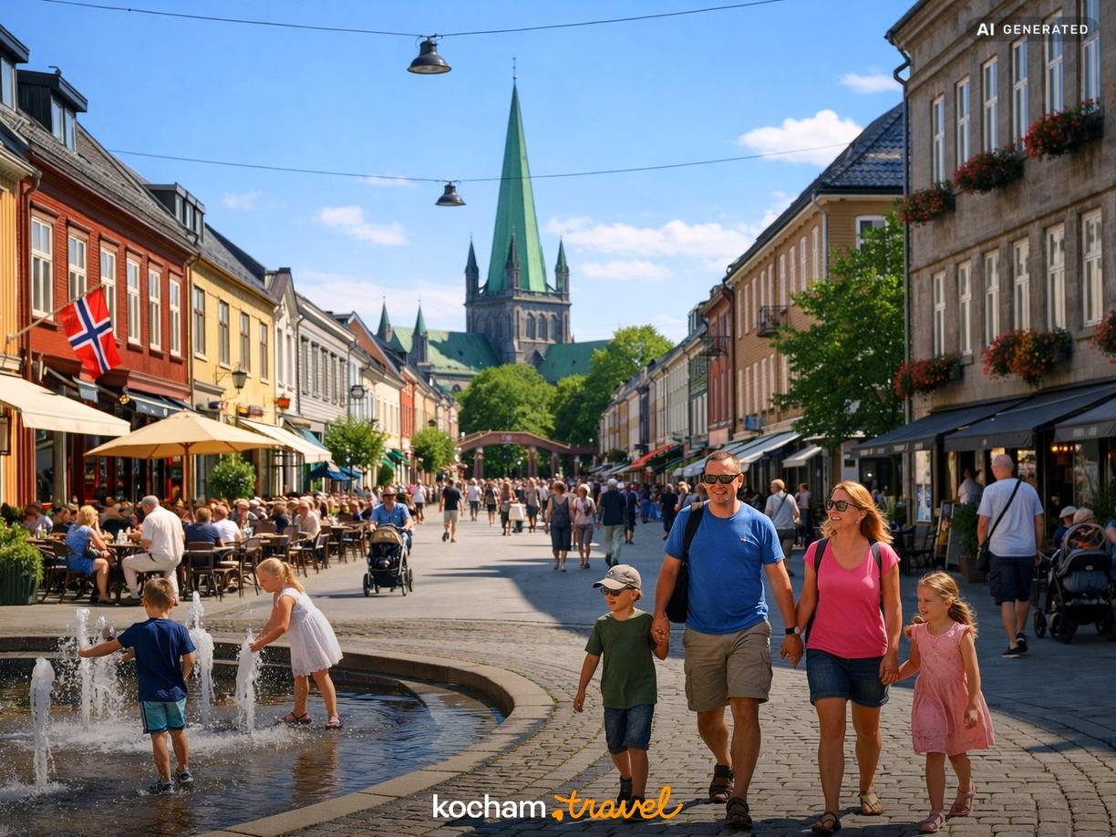 Centrum miasta (Midtbyen) - Serce Trondheim idealne dla rodzin w Trondheim