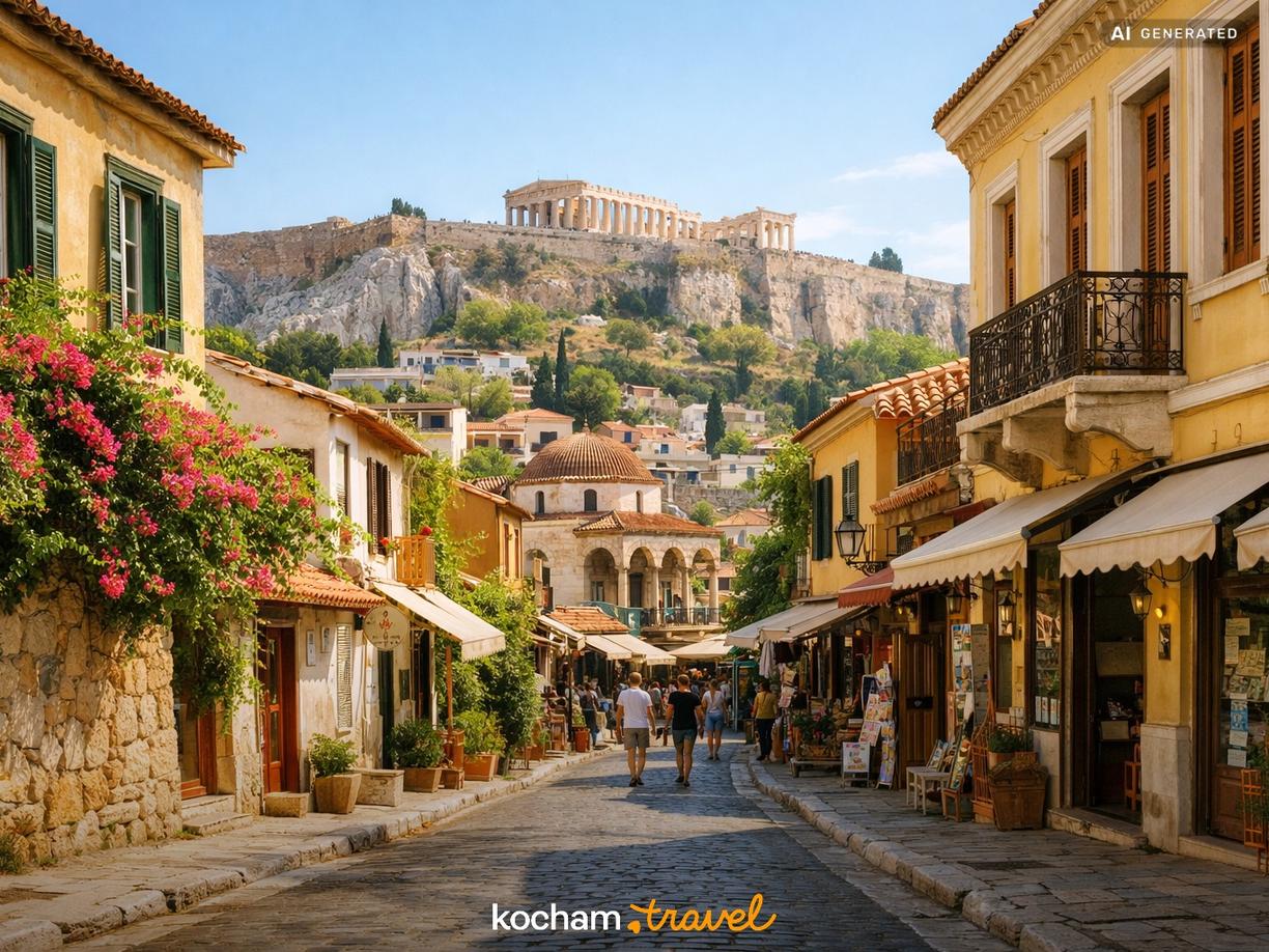 Historyczne dzielnice: Plaka, Anafiotika i Monastiraki w Ateny