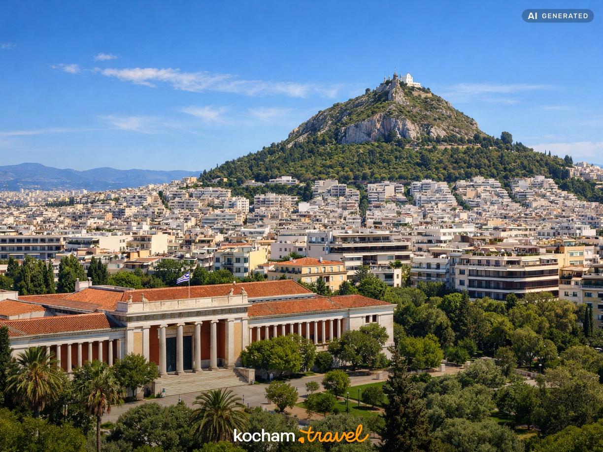 Narodowe Muzeum Archeologiczne i Lykabettus w Ateny