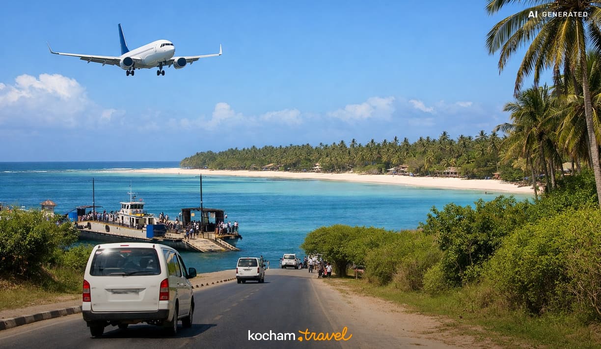 Ilustracja do tematu: Gdzie samolotem na urlop: Kenia i Diani Beach – praktyczny poradnik dojazdu z lotniska w Mombasie