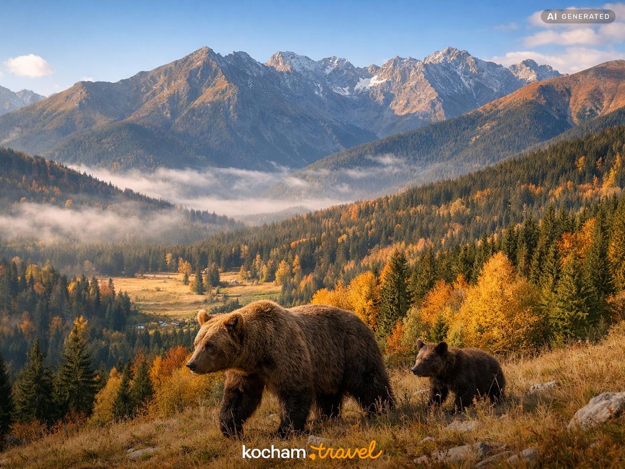 Sezonowość w Tatrach: Kiedy niedźwiedzie są najbardziej aktywne? w Zakopane