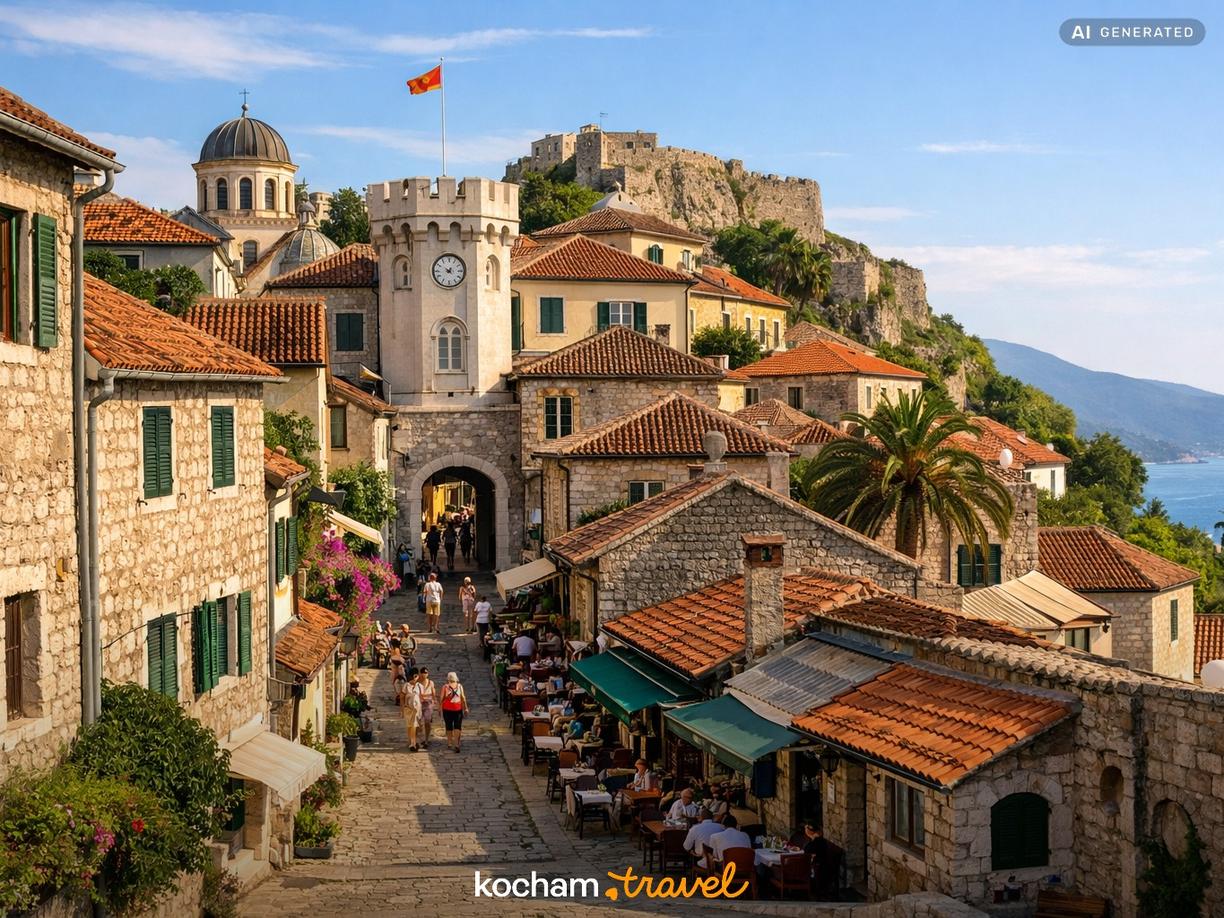 Dzień 2: Urokliwe Stare Miasto Herceg Novi i lokalne smaki w Herceg Novi