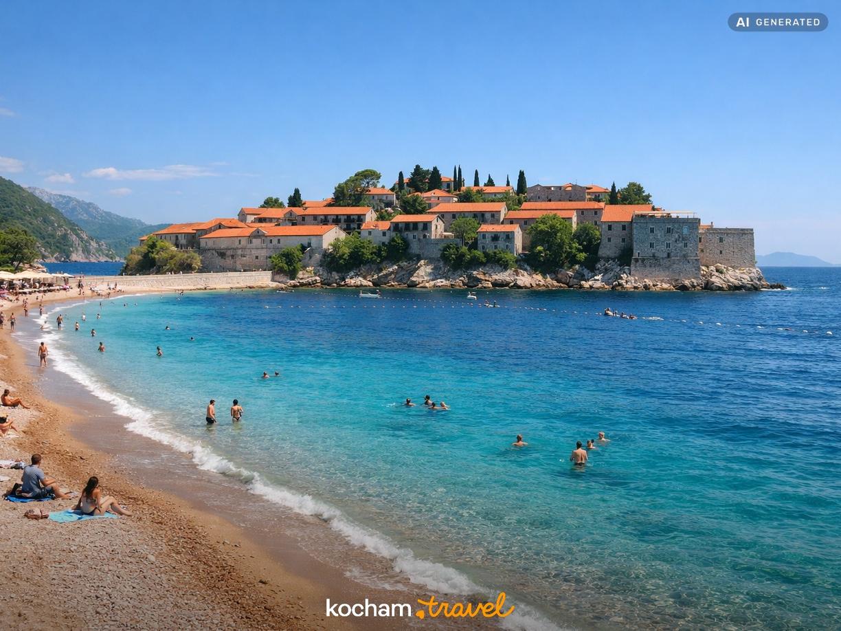 Dzień 4: Relaks na plażach i wycieczka do Sveti Stefan w Herceg Novi