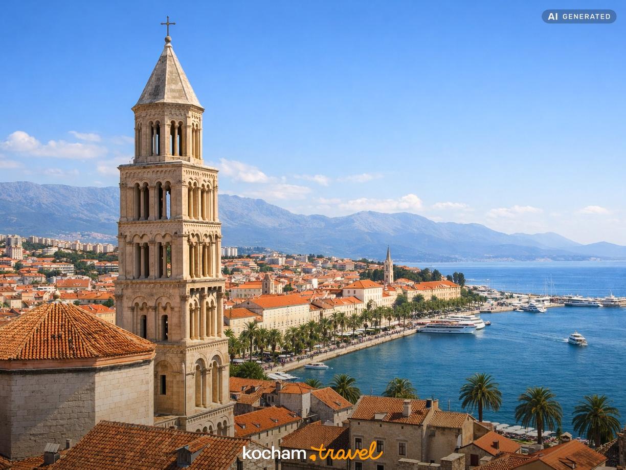 Historyczna Dzwonnica świętego Duje w Split
