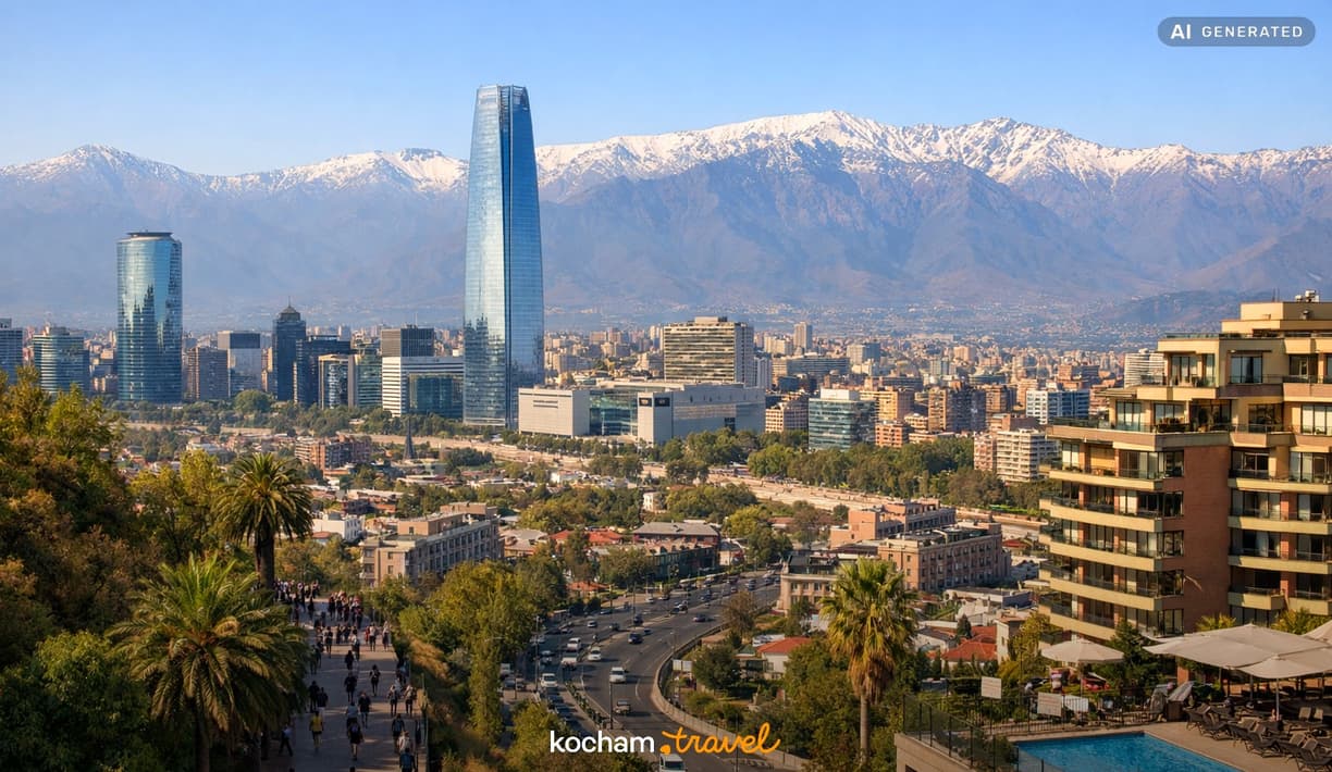 Ilustracja do tematu: Chile. Ceny w Santiago w sezonie 2026/2027 – jaki budżet dzienny przygotować?