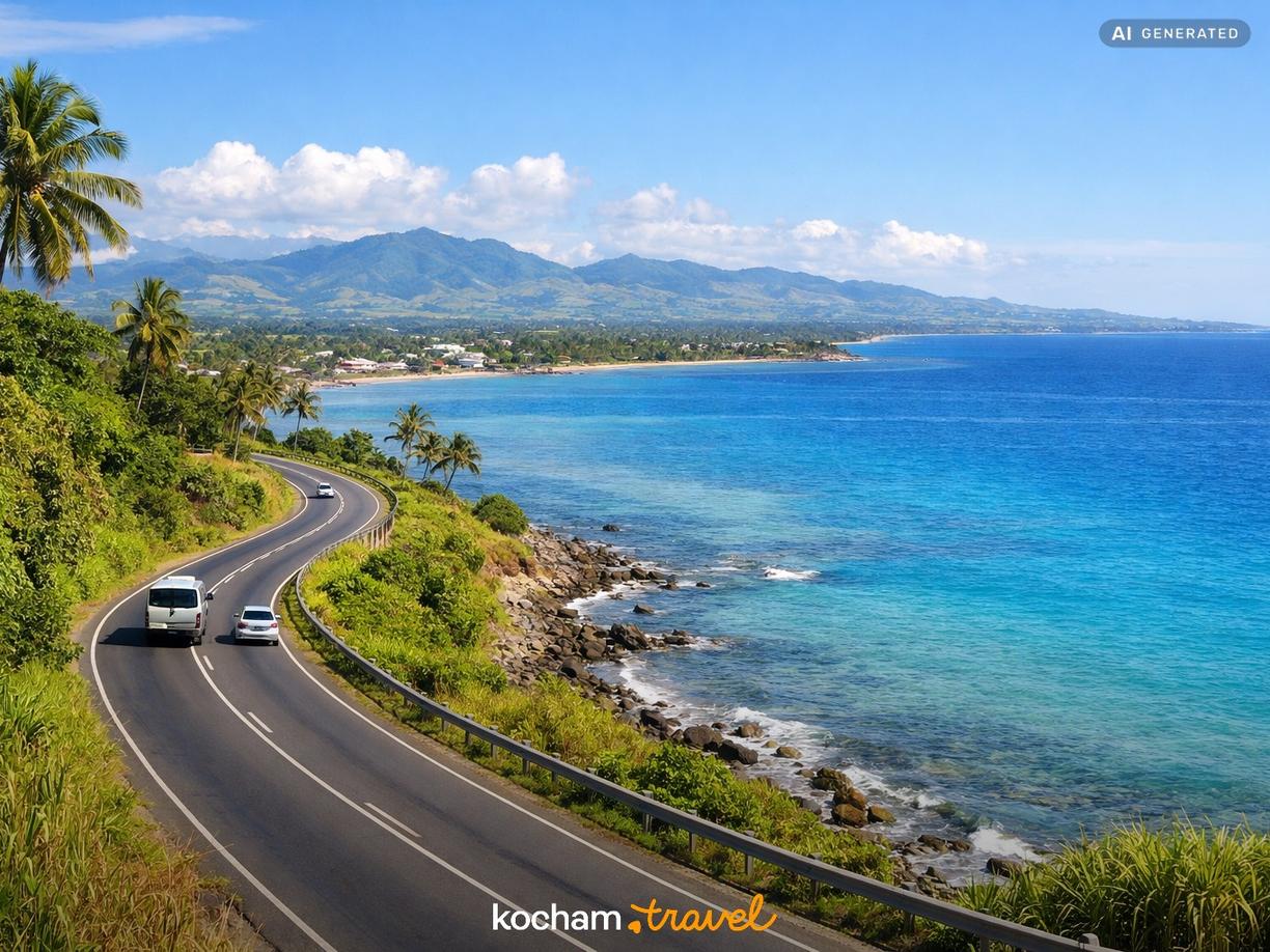 Transport i logistyka na wyspie Viti Levu w Nadi