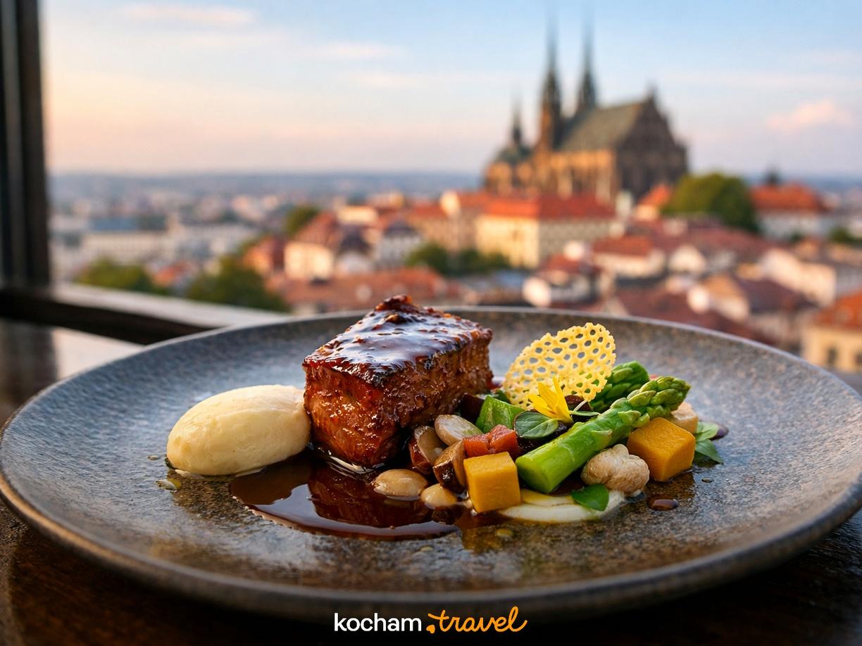Kolacja na Wysokim Poziomie: Nowoczesna Kuchnia Morawska w Brno