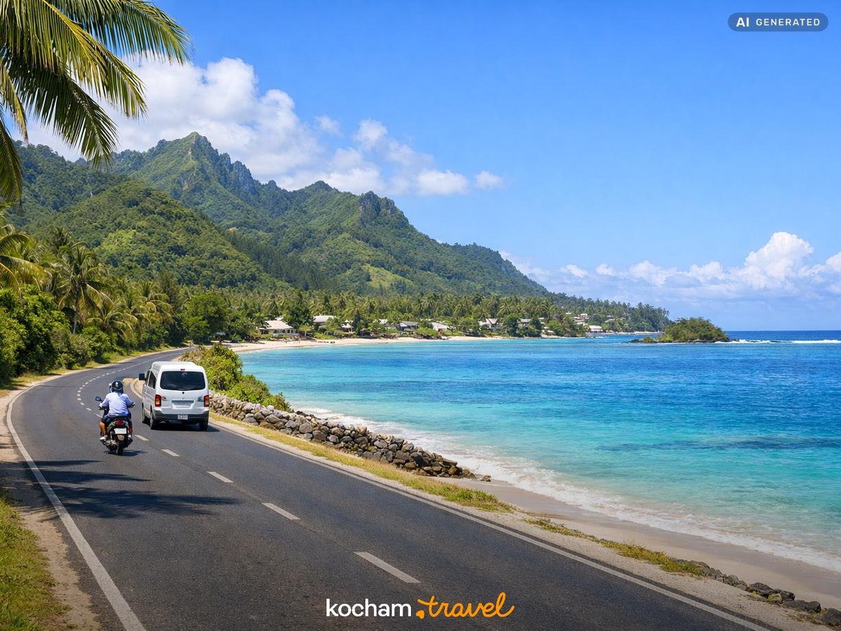 Logistyka i transport na Wyspach Cooka w Muri Beach