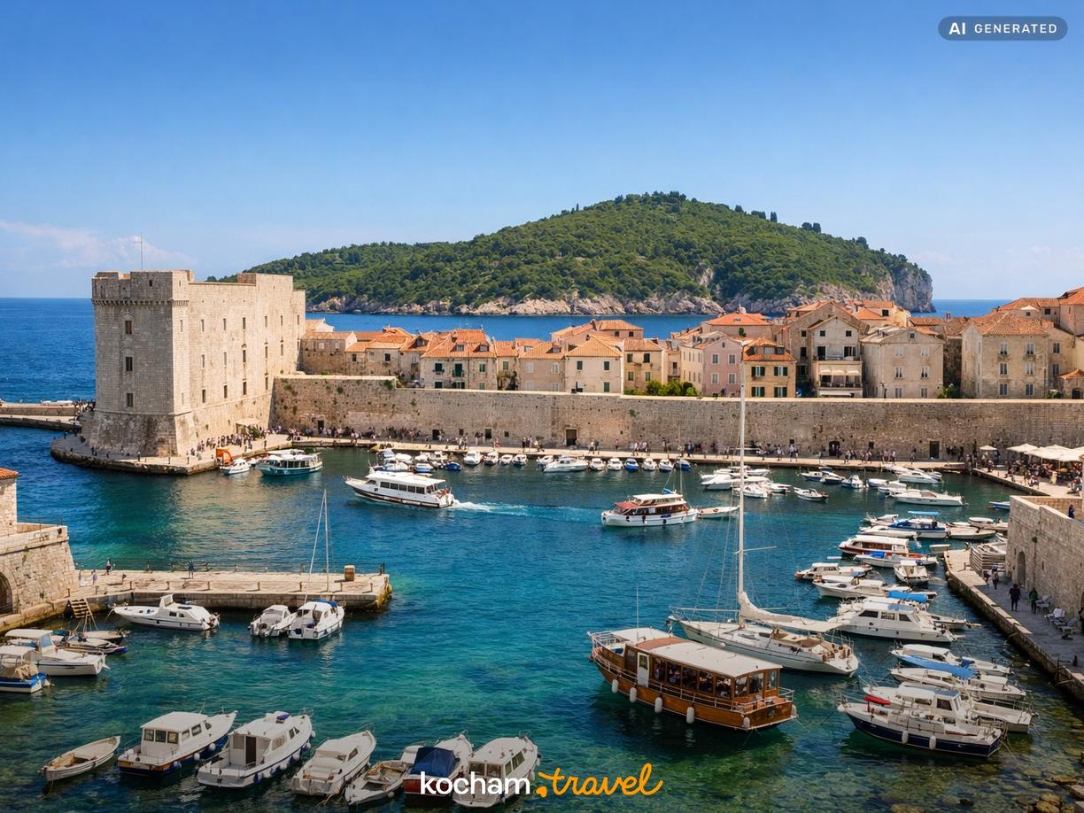Stary Port i Wyspa Lokrum w Dubrownik