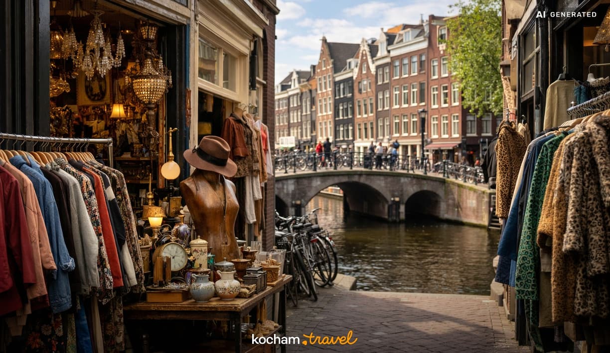 Ilustracja do tematu: City break z Poznania: Amsterdam - gdzie szukać unikalnych antyków i ubrań vintage w stolicy Holandii