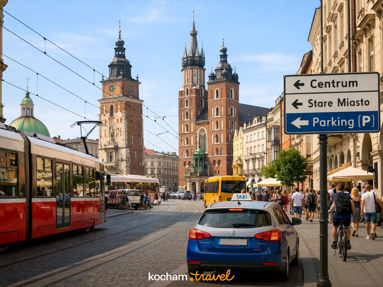 Jak dojechać i poruszać się po centrum Krakowa? w Kraków