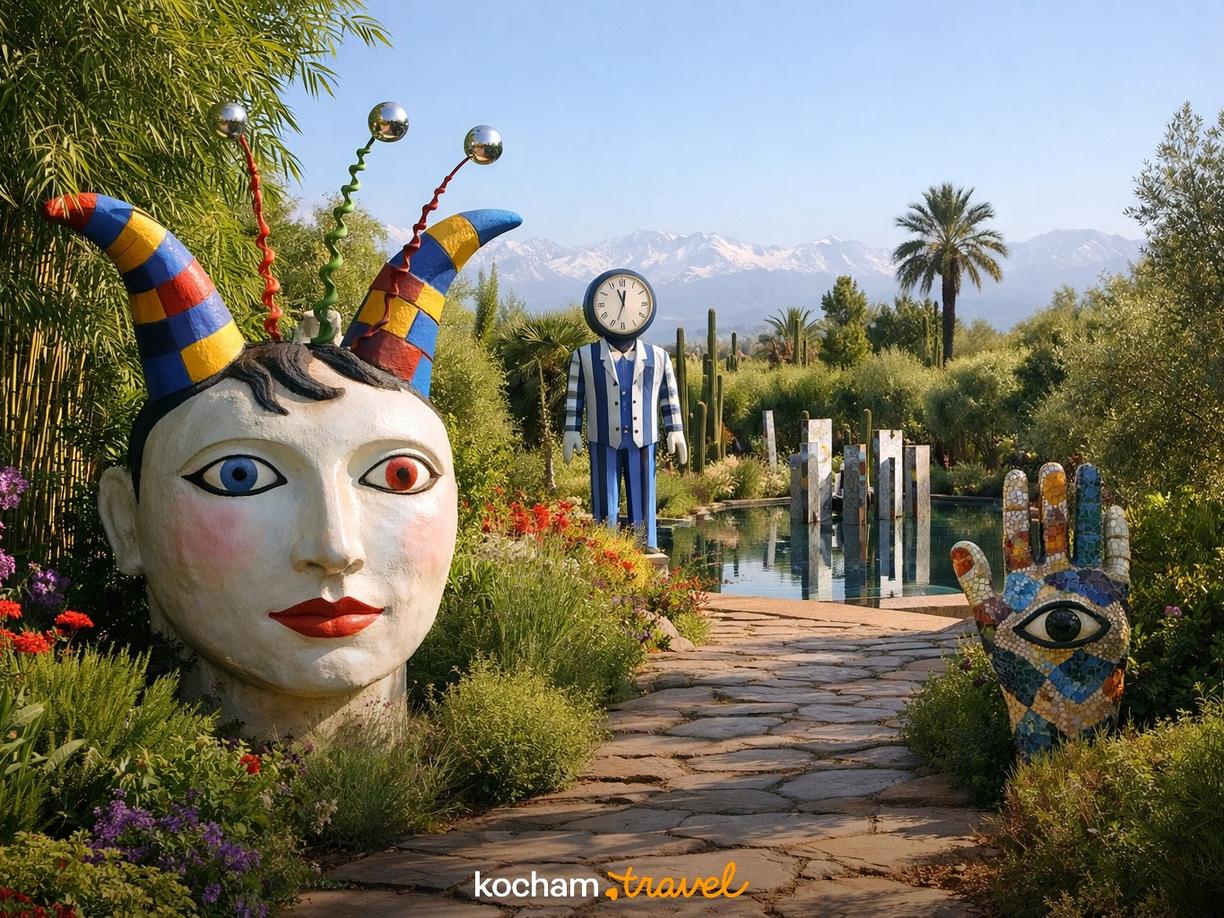 Anima Garden: surrealistyczna ucieczka za miasto w Marrakesz