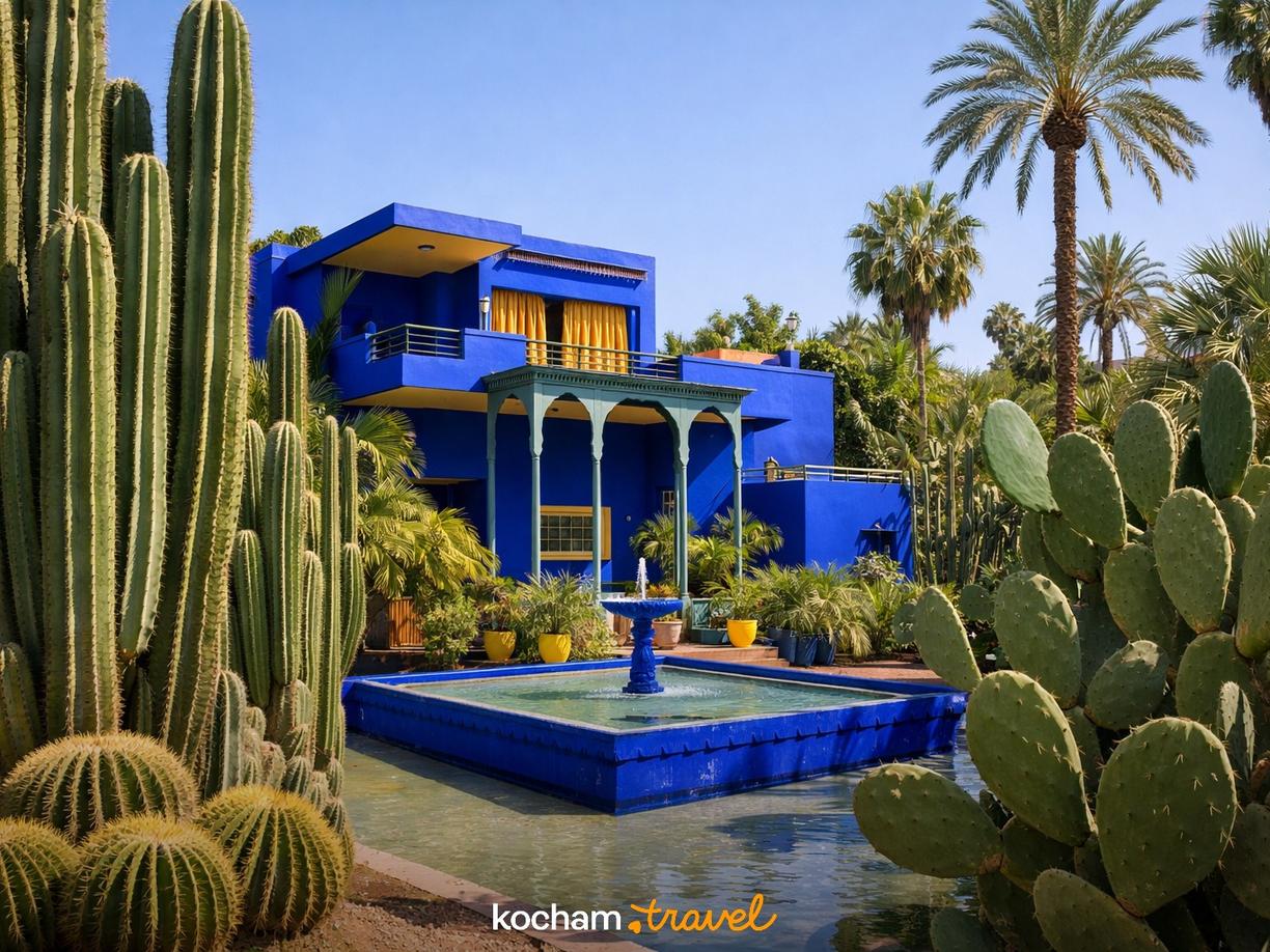 Jardin Majorelle – błękitna perła Marrakeszu w Marrakesz