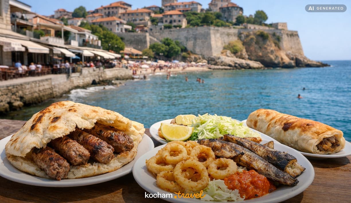 Ilustracja do tematu: Ulcinj: gdzie zjeść — lokalne klasyki i street food?