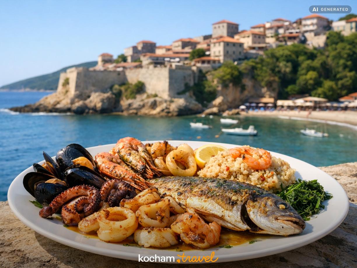 Owoce morza i ryby: Skarby Adriatyku na talerzu w Ulcinj