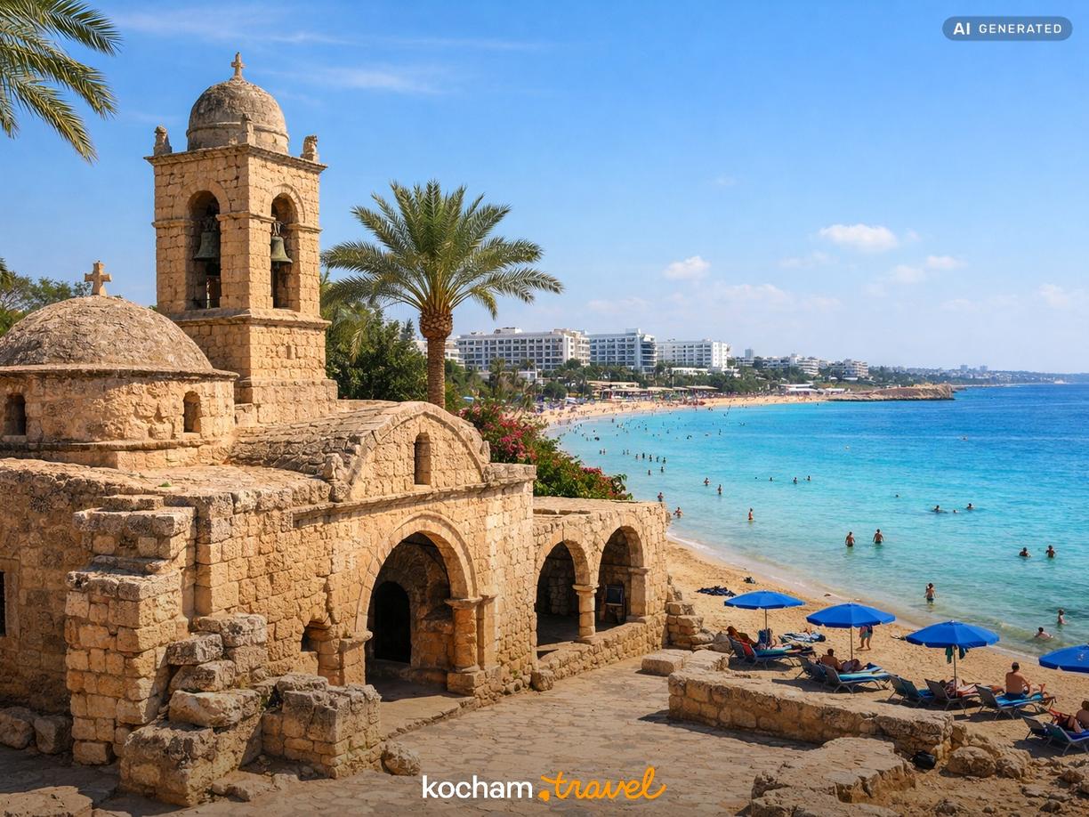 Dzień 1 – Centrum, kultura i relaks na plaży w Ayia Napa