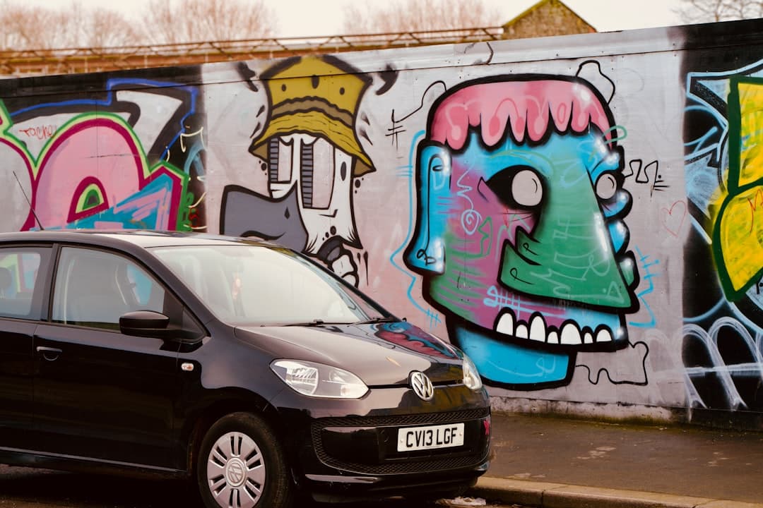 Kolorowy mural w Bristolu