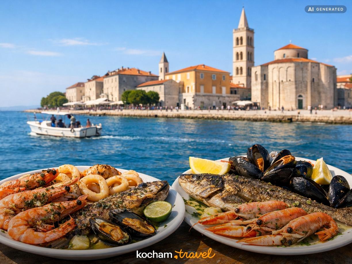 Najlepsze owoce morza i ryby z Adriatyku w Zadar