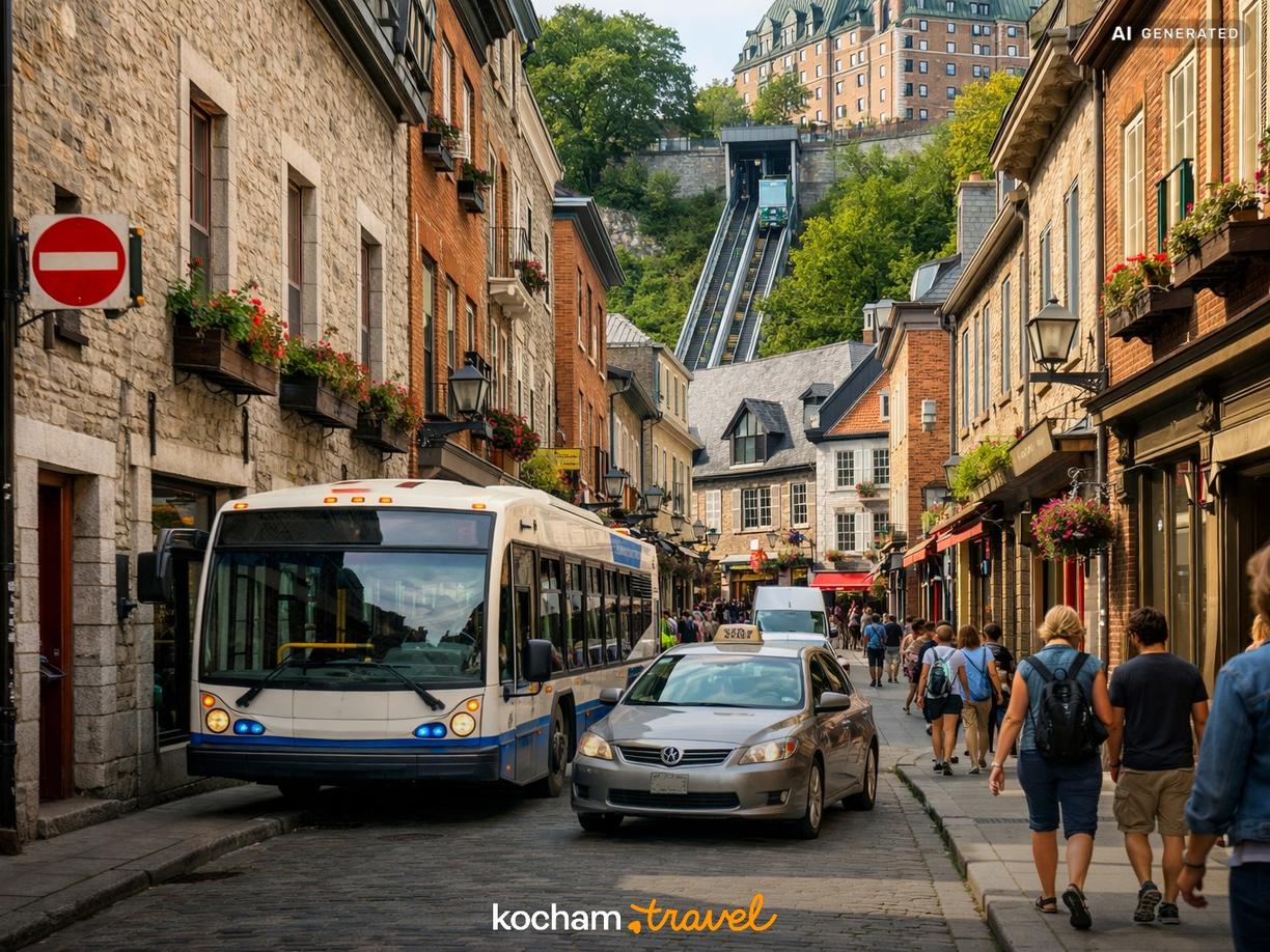 Transport i poruszanie się po regionie w Quebec City