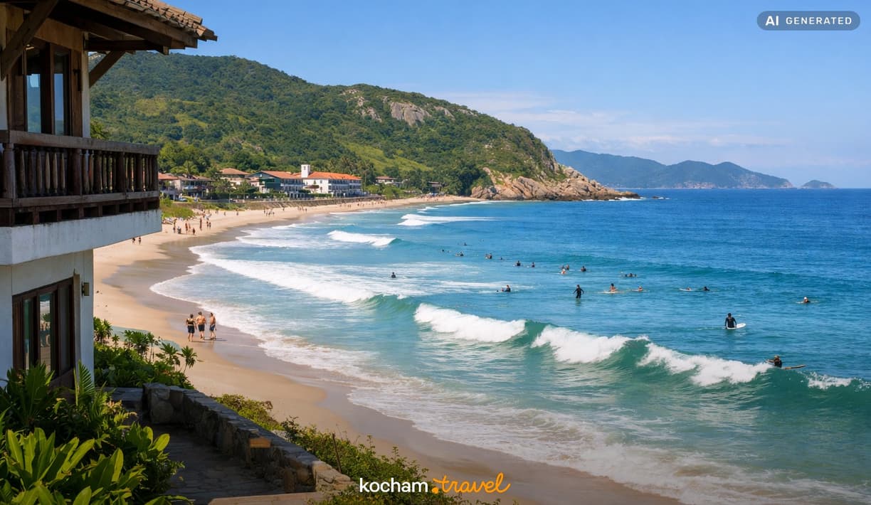 Ilustracja do tematu: Gdzie nocować we Florianópolis w Brazylii, planując aktywny wyjazd na surfing