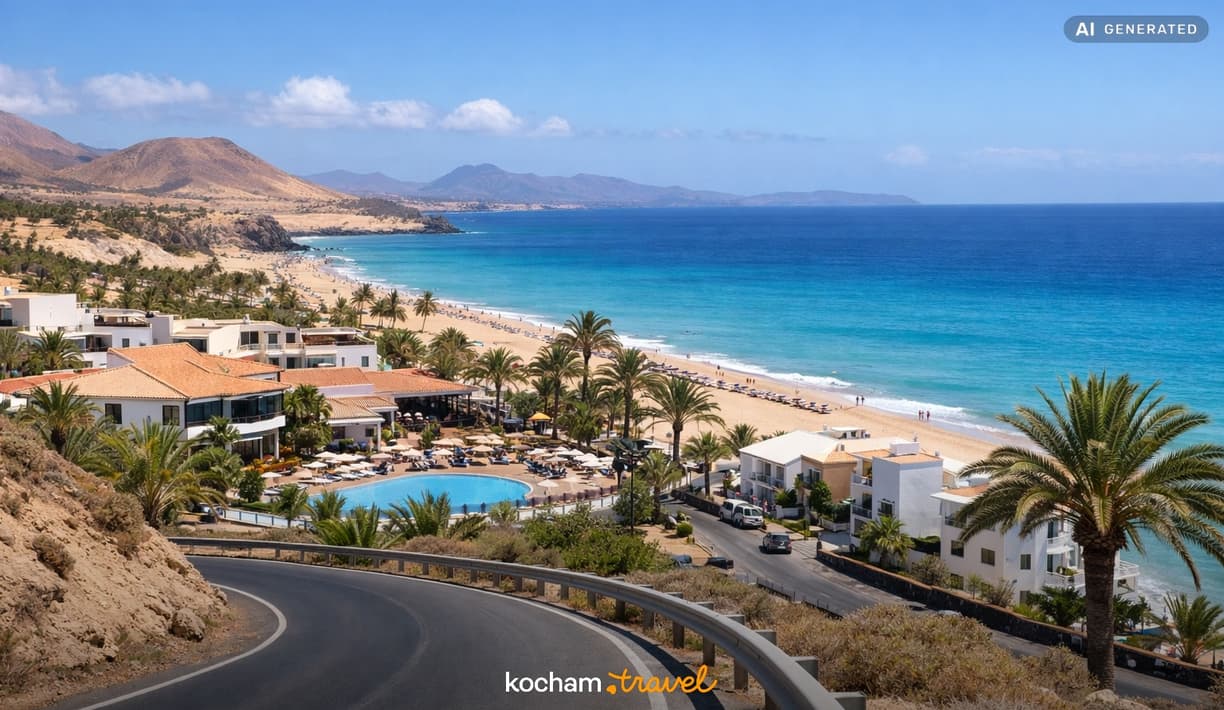 Ilustracja do tematu: Fuerteventura: jak dojechać i gdzie spać — przejrzysty plan?