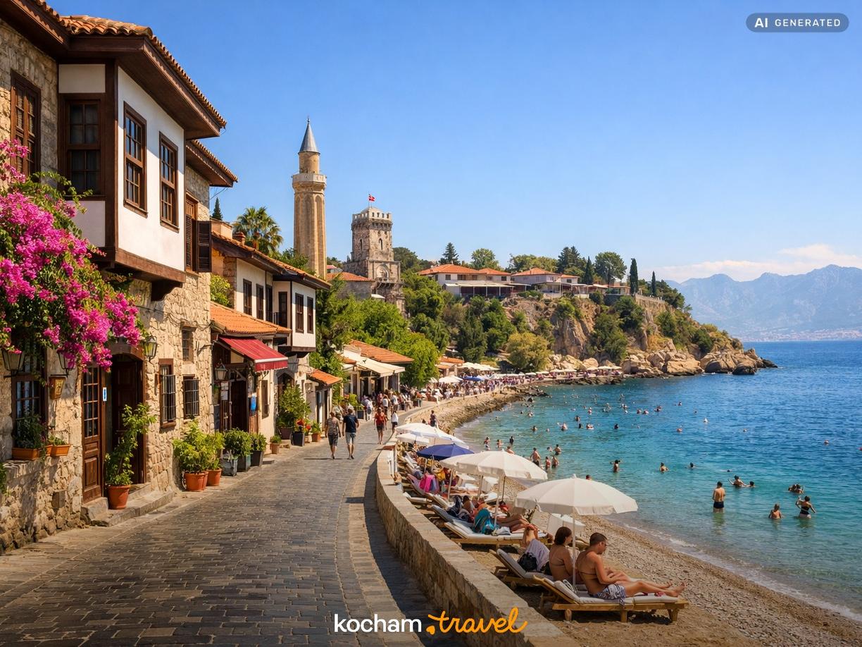 Dzień 1: Urok starego miasta Kaleiçi i relaks nad morzem w Antalya