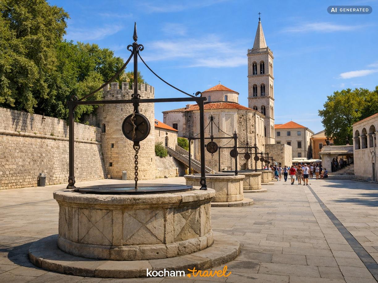 Historyczne serce miasta i Plac Pięciu Studni w Zadar