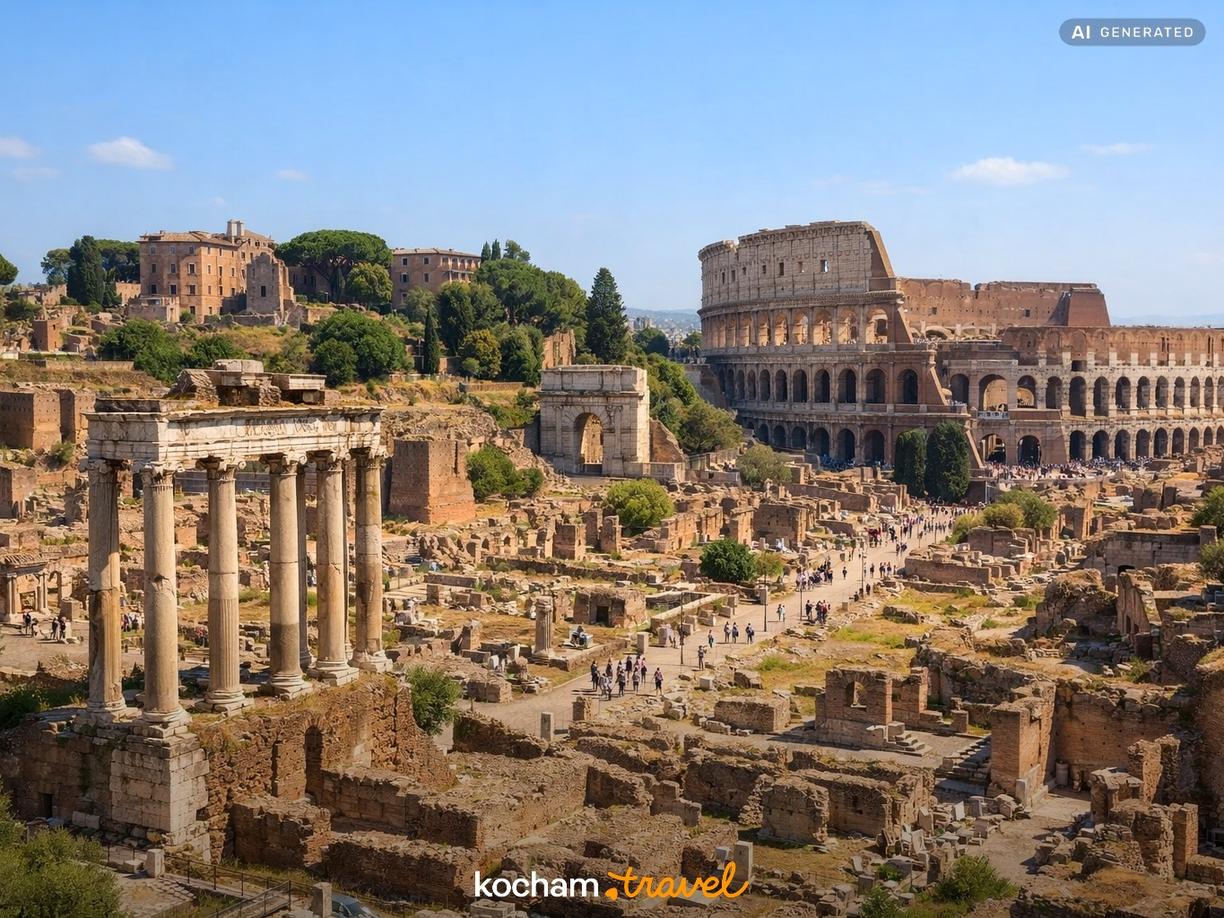 Starożytne Serce Rzymu: Koloseum, Forum Romanum i Palatyn w Rzym