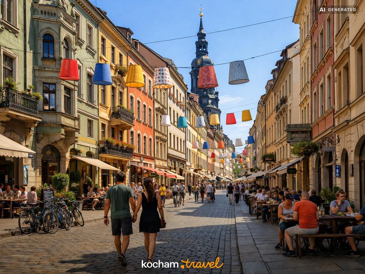 Spacer po Nowej Części Miasta (Neustadt) w Drezno