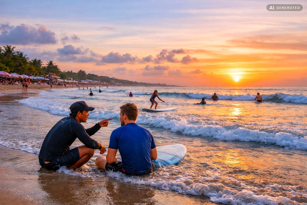 Gotowy na pierwszą falę? w Seminyak