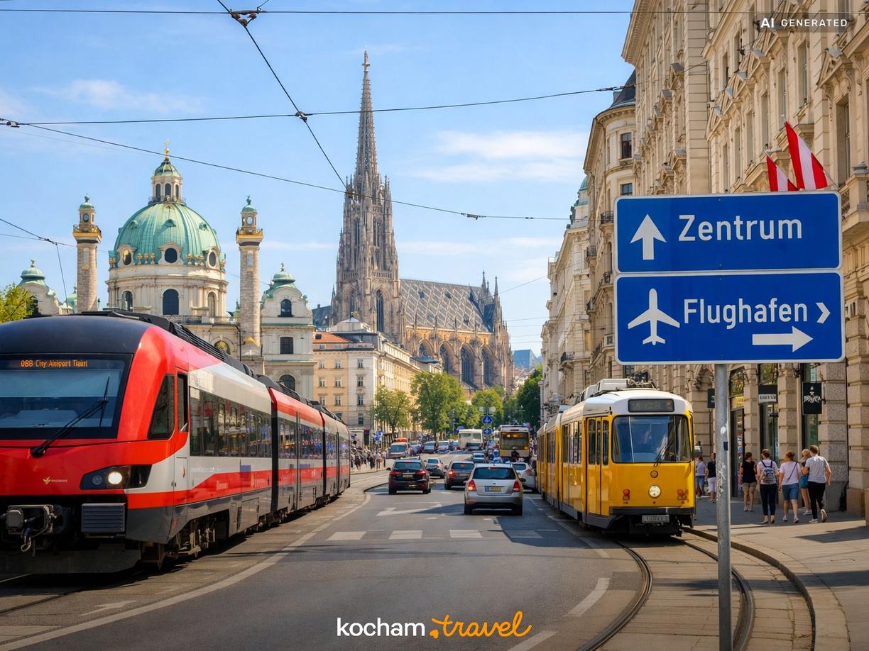 Planowanie podróży: Loty i dojazd z lotniska do centrum w Wiedeń