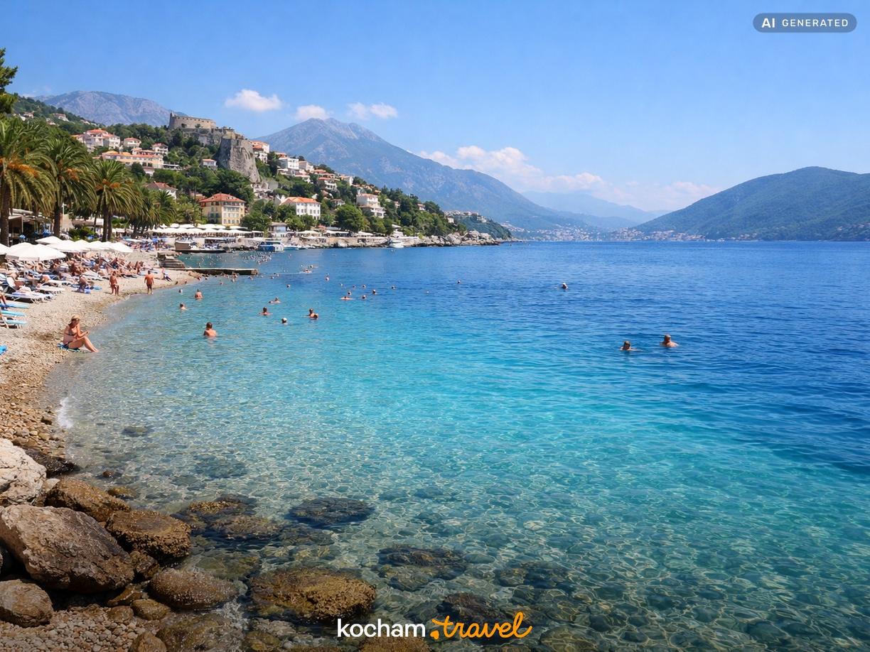 Relaks na plażach Herceg Novi w Herceg Novi