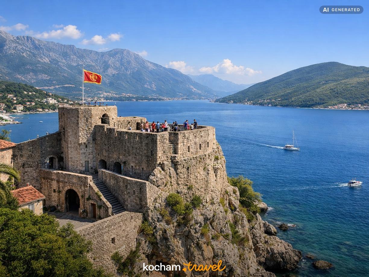 Twierdze i punkty widokowe nad zatoką w Herceg Novi