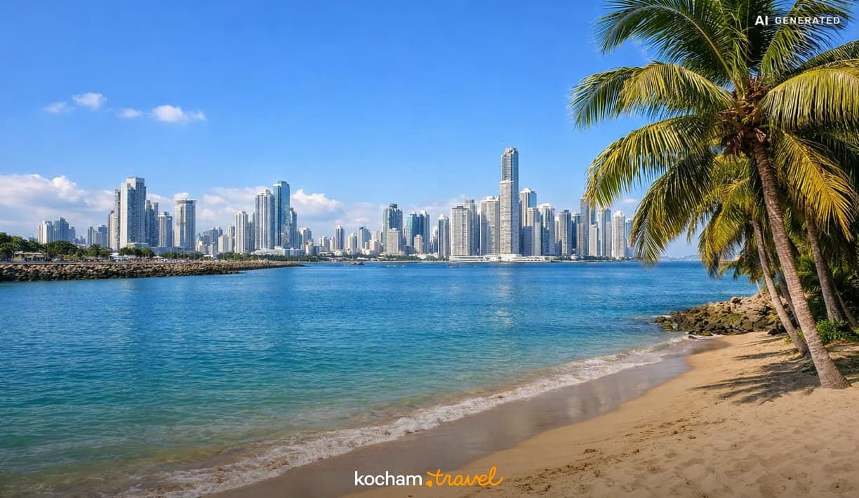 Ilustracja do tematu: Panama. Kiedy zaplanować urlop w Panama City, aby uciec przed polską zimą i uniknąć pory deszczowej