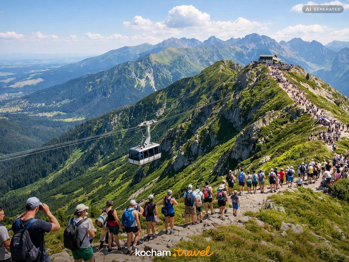 Dlaczego Kasprowy Wierch latem przyciąga takie tłumy? w Zakopane