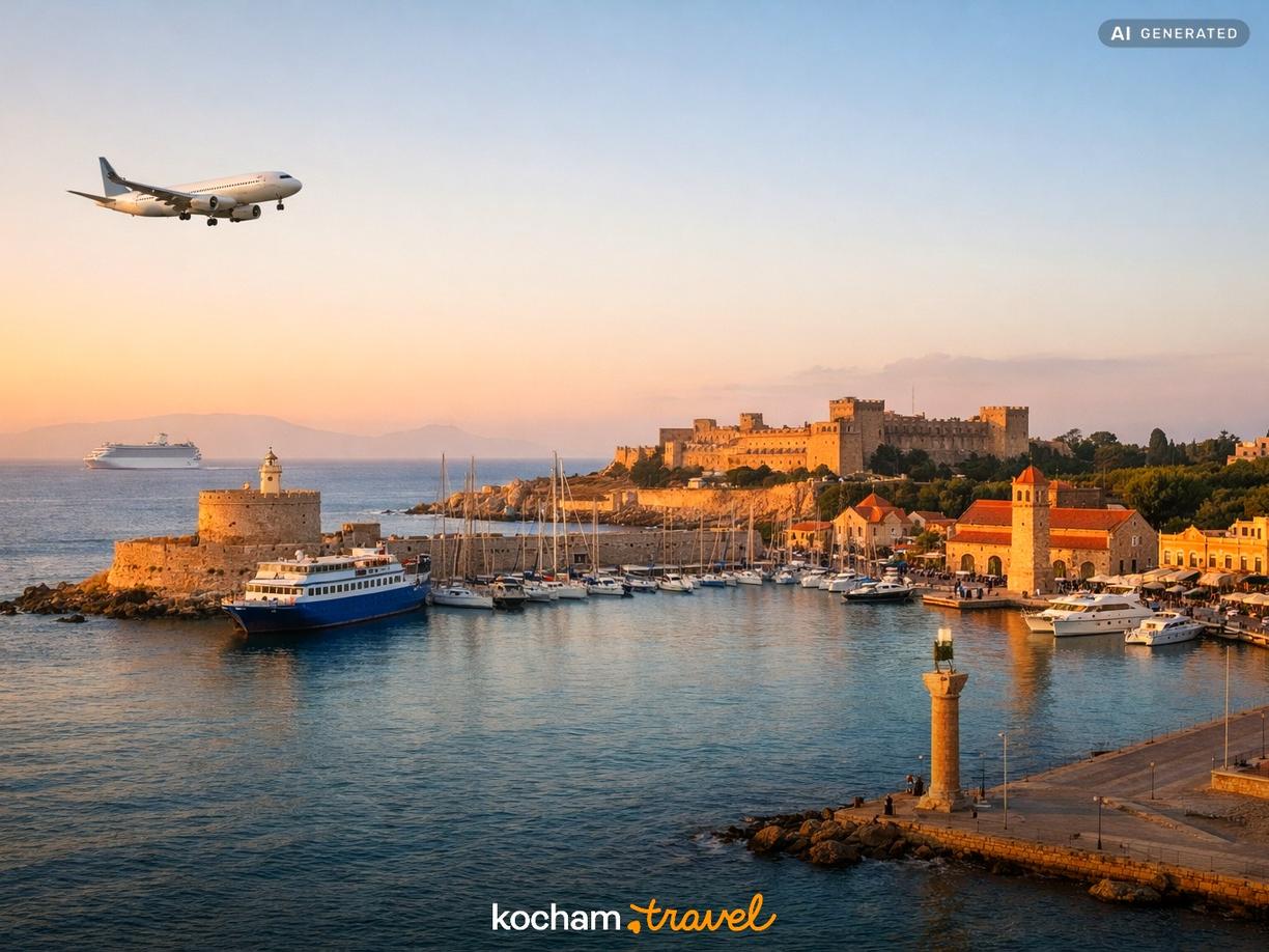 Jak dotrzeć na Rodos? w Rodos