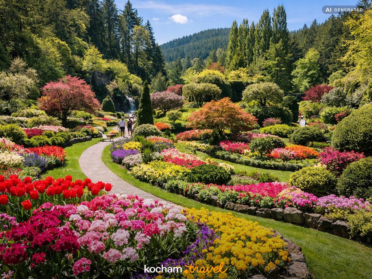 Dzień drugi: Wspaniałe The Butchart Gardens i natura w Victoria