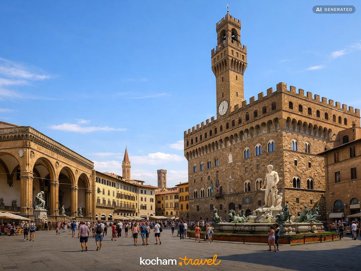 Sztuka i władza: Galeria Uffizi i Piazza della Signoria w Florencja