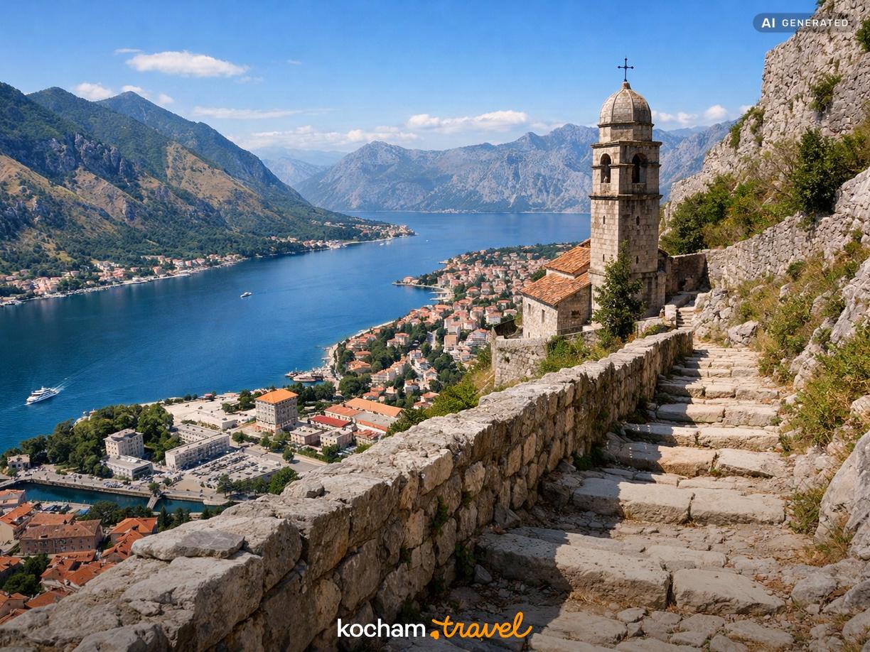 Mury obronne i Twierdza św. Jana w Kotor