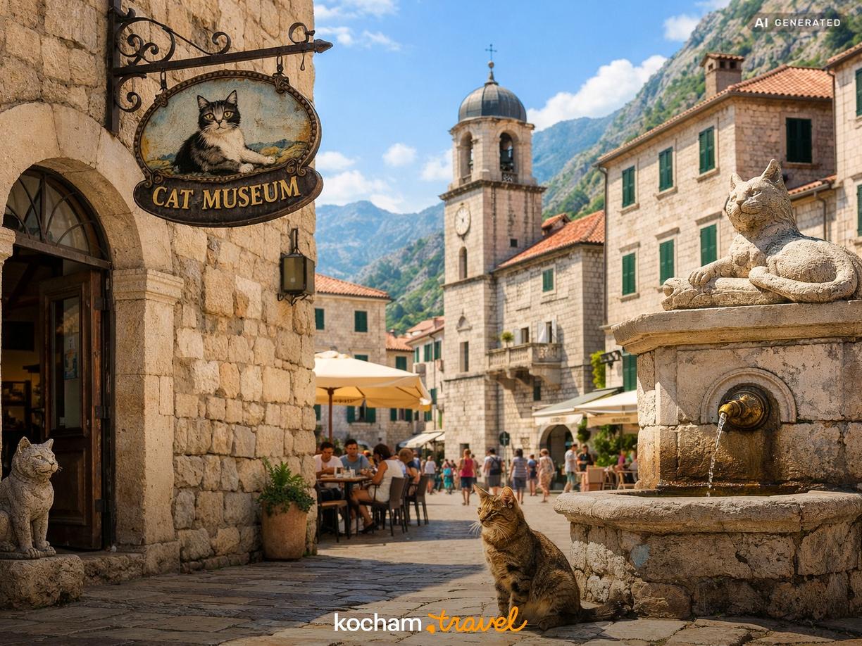 Muzeum Kotów i unikalne detale w Kotor