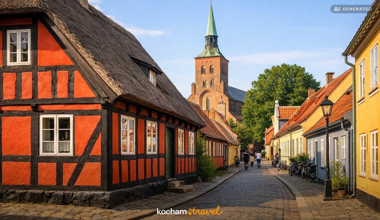 Ilustracja do tematu: Gdzie nocować w Odense w Danii? Przewodnik po najlepszych dzielnicach