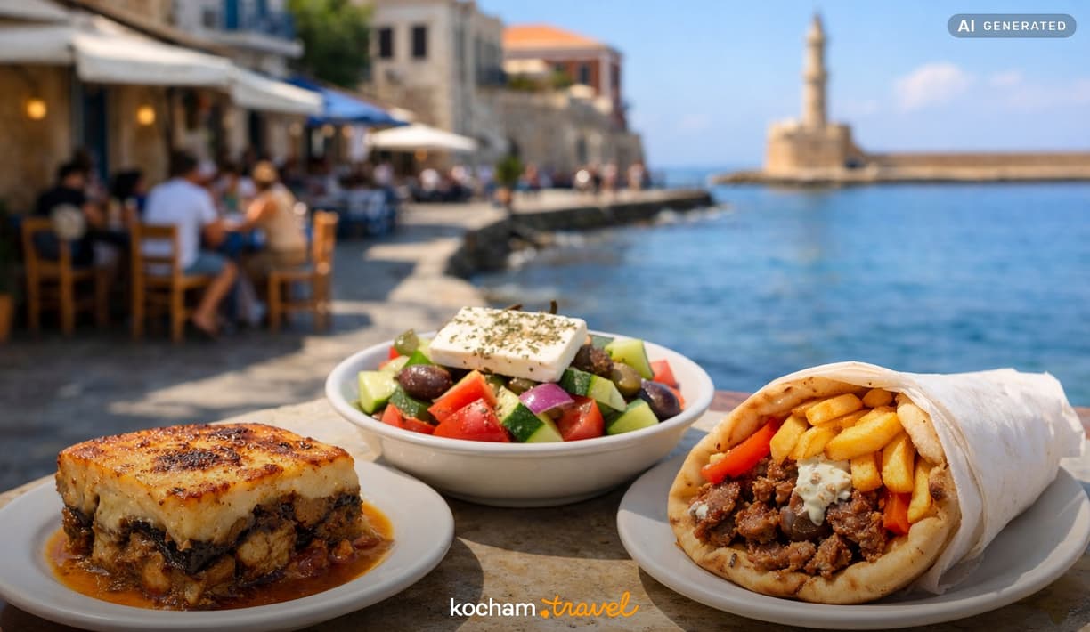 Ilustracja do tematu: Kreta: gdzie zjeść — lokalne klasyki i street food?