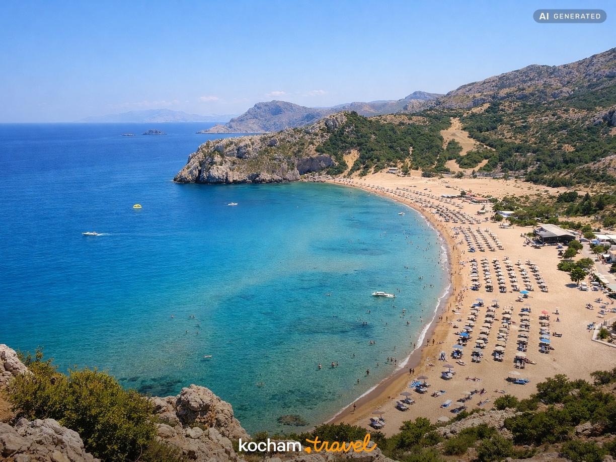 Najpiękniejsze plaże na krótki urlop w Rodos