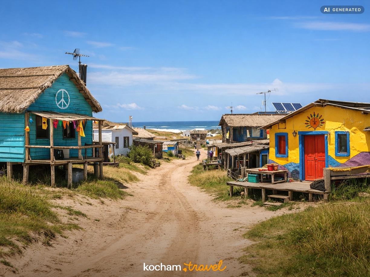 Eksploracja Pueblo Hippie del Uruguay w Cabo Polonio