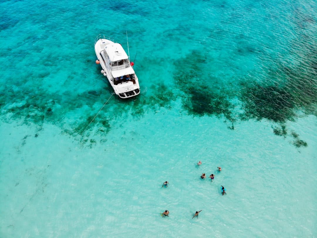 Widok na wyspę Cozumel z lotu ptaka